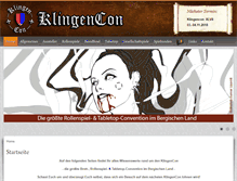 Tablet Screenshot of klingencon.de